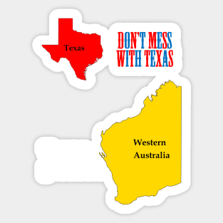 Texas please... light text Sticker